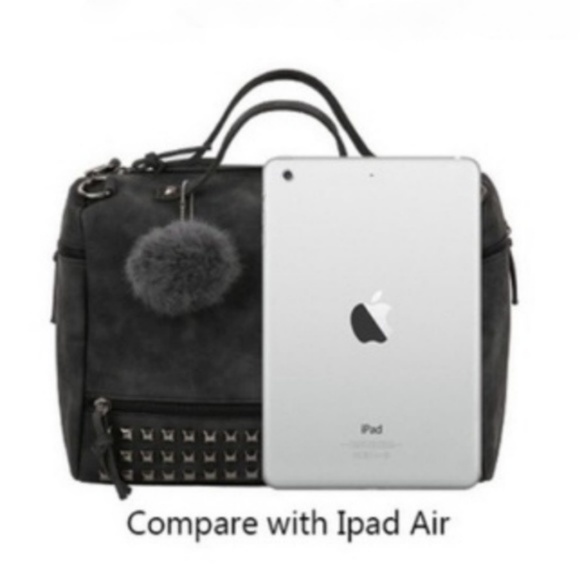 'Charlie' Vegan Leather Studded Crossbody - Picture 8 of 8